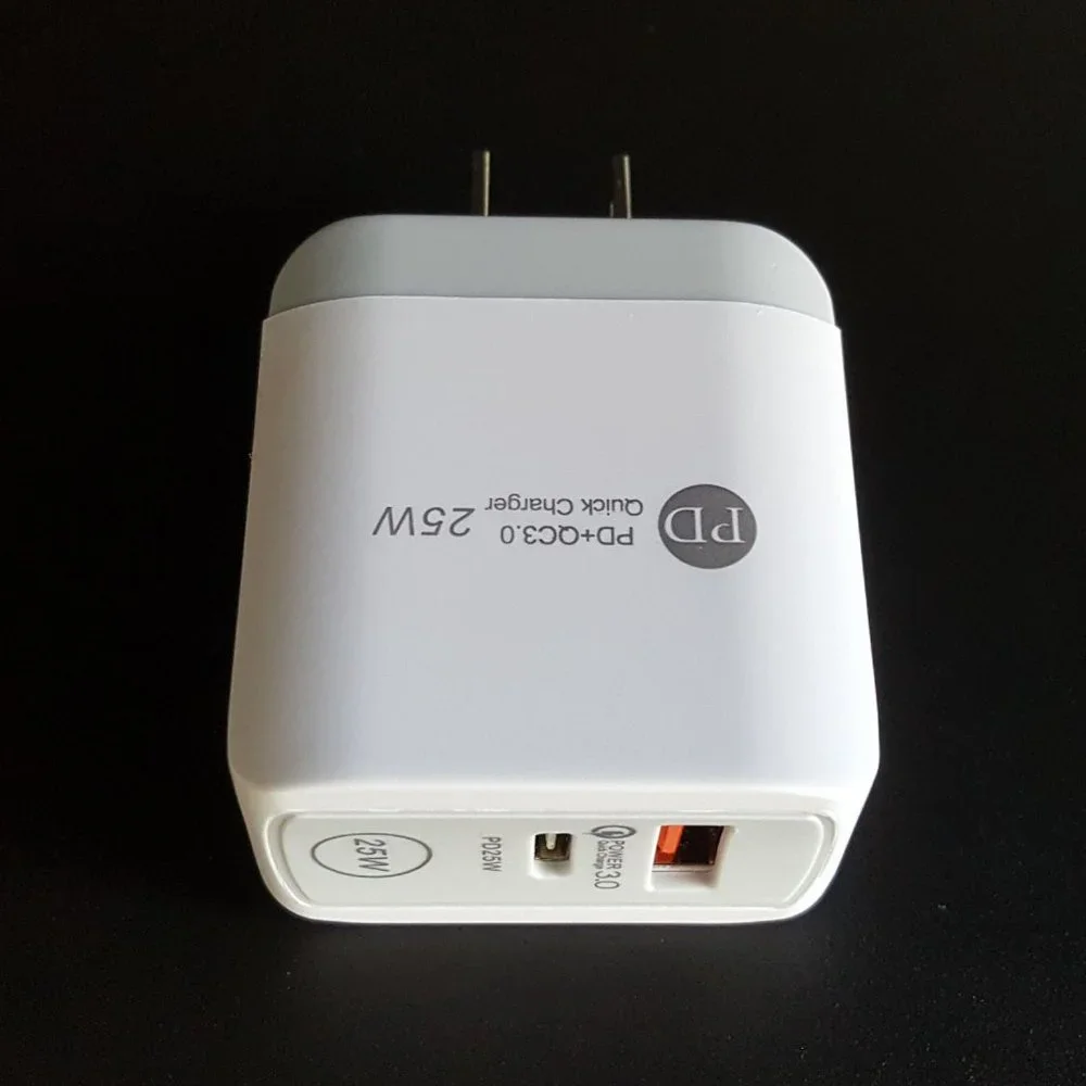 Fast PD Charger Dual Port Type C and USB A QC 3.0 Quick Charge